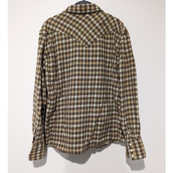 Carhartt Women's Pearl Snap Plaid Button Down Shirt - Picture 2 of 6